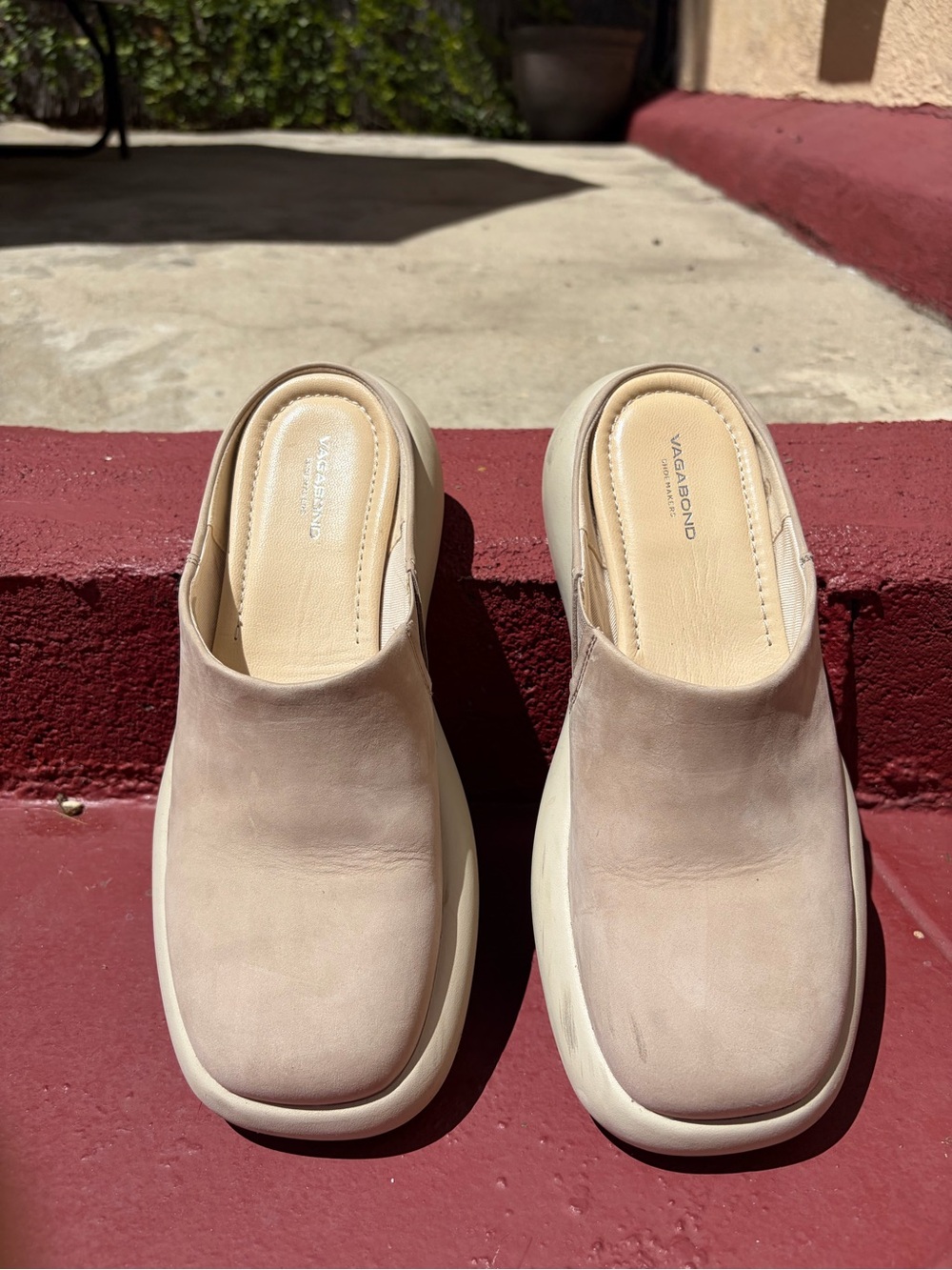 Vagabond Suede Leather Mules
